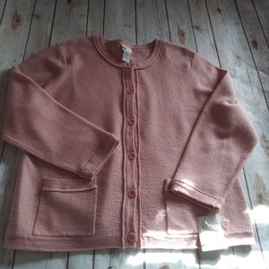 Women's NWT 100% Wool Button Up Top
